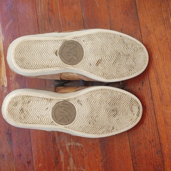 Michael Kors Nikko Wedge High Top Suede Sneakers Sz 8.5 - Picture 9 of 9